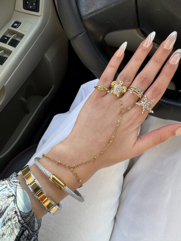 Golden ball Handchain