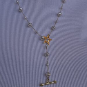 Pearls with star necklace