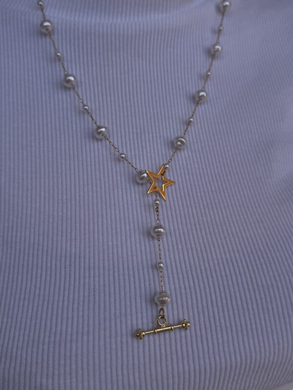 Pearls with star necklace